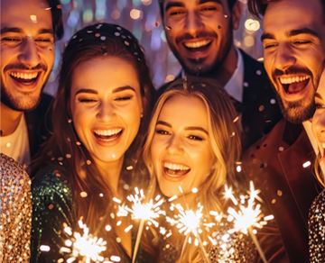 Новогодние корпоративы в ресторане “Миндальная роща” 