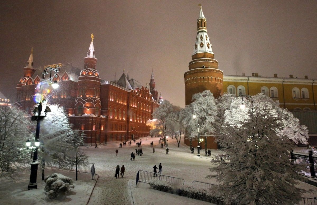 Отдых зимой в России в Москве